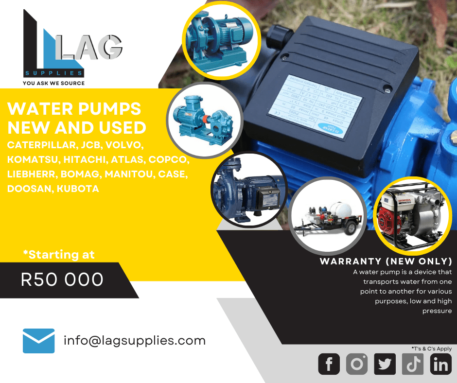 Water Pumps Construction New and Used