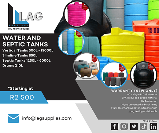 Water Tanks and Septic Tanks Vertical Tanks Slimline Tanks and Drum Tanks